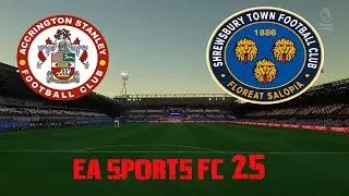 Partido de liga contra el Shrewsbury Town ⚽#easportsfc25 #accringtonstanley #fifa