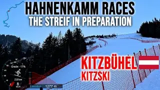 [4K] Skiing Kitzb&uuml;hel, The Streif in Preparation - Hahnenkamm Races, Kitzski Austria, GoPro HERO13