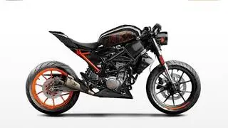 THE FIRST!!! KTM Duke Cafe Racer 200 by Simon Designs