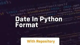 date in python format