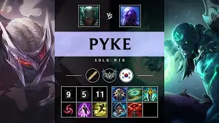 Pyke Mid vs Ryze - KR Challenger Patch 25.18