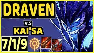ZVEN (DRAVEN) vs KAI'SA - 7/1/9 KDA BOTTOM ADC GAMEPLAY - EUW Ranked DIAMOND