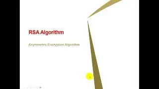 CS627 Cyber Security | Part 42 | RSA algorithm | Virtual University |