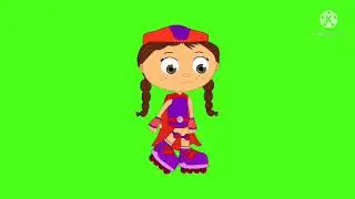wonder red dancing animated green screen