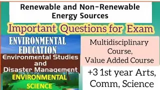 Energy Resources | Objective Questions | Environmental Studies | NEP 2020 #Arts #Commerce #Science