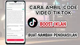 Agar Penghasilan Tiktok Bertambah || Cara Salin Kode Video Tiktok (Video Code Boost Iklan)