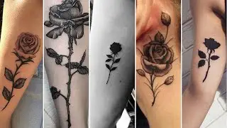 TOP 45+ Lovely Black Rose Tattoo Designs For Girls 2025 | BEST Black Rose Tattoos | Women Tattoos!