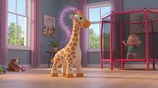 Baby Starlight Giraffe 🦒✨ | Fantasy Song for Kids | Learn Star Colors and Gentle Sky Counting