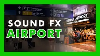 AIRPORT AMBIENCE - (Sound Effect) ✈✈