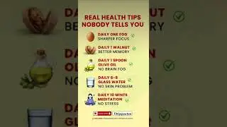Real Health Tips Nobody Tells You | Simple Daily Habits for Focus & Skin #healthylife #healthtips