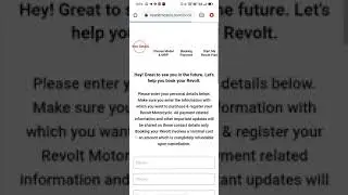 Revolt Booking website Open