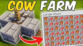 Minecraft Easy Cow Farm 1.21+ | Food & Leather