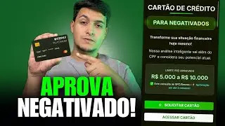 CHEGOU MAIS UM CARTÃO APROVANDO NEGATIVADO NA HORA COM LIMITE ALTO | Veja Como Solicitar o Seu