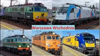 50 Pociągów PKP InterCity Całodniowy ruch na stacji Warszawa Wschodnia