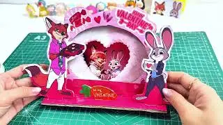 🦊💖🐰 DIY Nick & Judy Valentine&rsquo;s Photo Frame Tutorial | Zootopia Craft