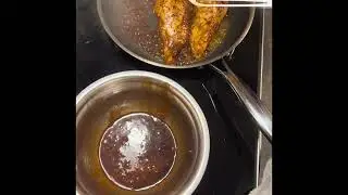 Куриная грудка  с макаронами в соусе BBQ и апельсиновом соке