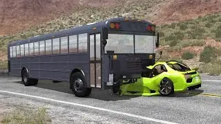 BUS VS CAR (Crash Testing) - BeamNG DRIVE