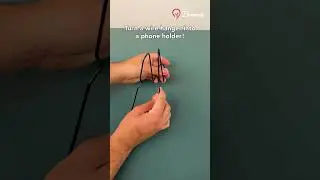Turn a wire hanger into a phone holder #easy #wire phone #holder #trick
