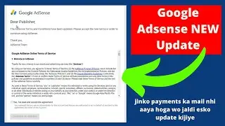 Google AdSense New Term and Condition Update | The AdSense terms and conditions have been updated