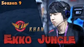 SKT T1 Khan - Ekko Jungle - Patch 9.19 LoL Season 9 KR Ranked | League of Legends Replays
