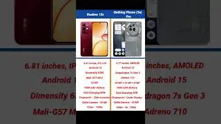 Realme 15x vs Nothing Phone 3a Pro Comparison #shorts #short #realme15x #nothingphone3apro
