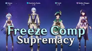 Freeze Comp feat. Venti and Raiden Shogun