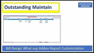 How To Maintain Outstanding In Busy Software|Bill By Bill Option No Enable But Maintain Outstanding