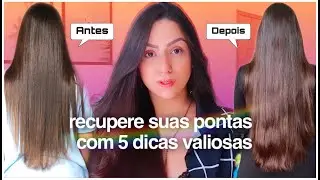 Como RECUPEREI as PONTAS do meu CABELO pós CORTE QUÍMICO!