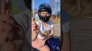 Girls riding motorcycles be like #pov #shorts #yamaha #bikerlife
