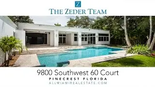Pinecrest Real Estate At 9800 SW 60 Court Pinecrest Florida 33156
