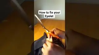 how to fix eyelets using eyelet machine #viralreels #patterncutting #fashion #youtubeshorts #craft