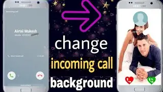 Incoming outgoing call ke background mein photo kaise Lagaye || incoming call background photo