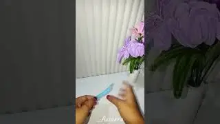 DIY‼️ orchid clip pipe cleaner🌸🌸#tutorial #kreasikawatbulu #bunga #flowers #trending