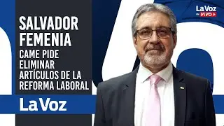 SALVADOR FEMENIA: CAME pide ELIMINAR ARTÍCULOS del proyecto de ley de REFORMA LABORAL