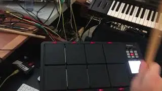 Simmons SDS 800 and Syncussion SY-1M triggered by SPD 30 Octapad