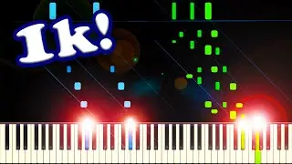 1,000 SUBSCRIBERS 1,000 NOTES (Playable Version) - Piano Tutorial