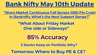 &ldquo;Share Market Continuous Fall Sensex 1000 Pts Crash In Banknifty What&rsquo;s the Next Support Range?&rdquo;