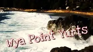 Winter storm season at Wya point yurts. Vancouver Island BC Canada.