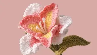 Crochet Iris Flower Tutorial 🌿 Part 2 | Leaves & Final Assembly
