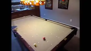 Playing the ghost, cut into the side pocket