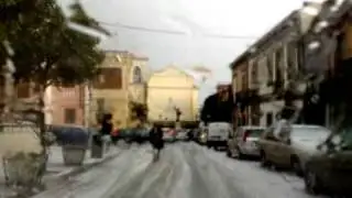 Sant'Onofrio: Grandinata 10 gennaio 2010