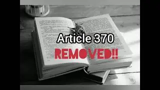 Article 370 scrapped
