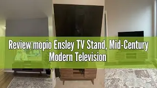 Review mopio Ensley TV Stand, Mid-Century Modern Television Stand for 55/60/65 inch TV, Farmhouse En