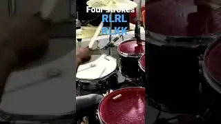 Check out this four stroke roll fills 🔥🔥 #drumlessons #drumtutorials #drumcam #shorts
