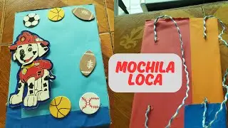 MOCHILA LOCA para ni&ntilde;os 🎒🤪 Manualidades caseras FACILES