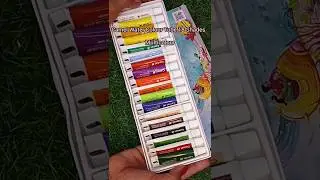 Meesho Unboxing Camel Water Colour Tube 18 Shades Multicolour #meeshowatercolour #shorts