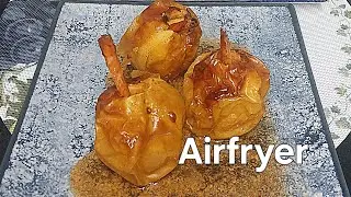 MANZANAS ASADAS🍎 quedan súper RICAS en FREIDORA DE AIRE, AIRFRYER 😋