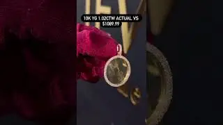 Custom Made Actual VS Diamond Picture Pendant #goldpendants #diamondpendant #pendants