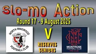 Slo-mo Action - North Ringwood v Montrose - Reserves & Seniors on 9th August 2025 at Quambee Reserve