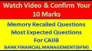 #CAIIB#BANKFINANCIALMANAGEMENT#BFM